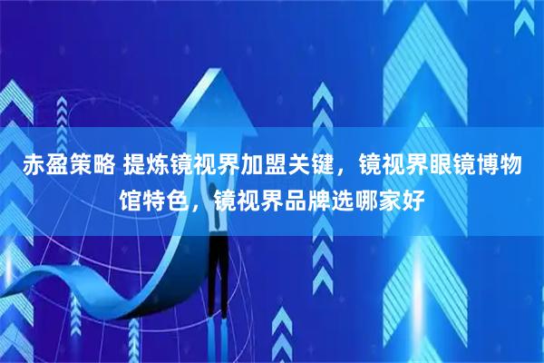 赤盈策略 提炼镜视界加盟关键，镜视界眼镜博物馆特色，镜视界品牌选哪家好